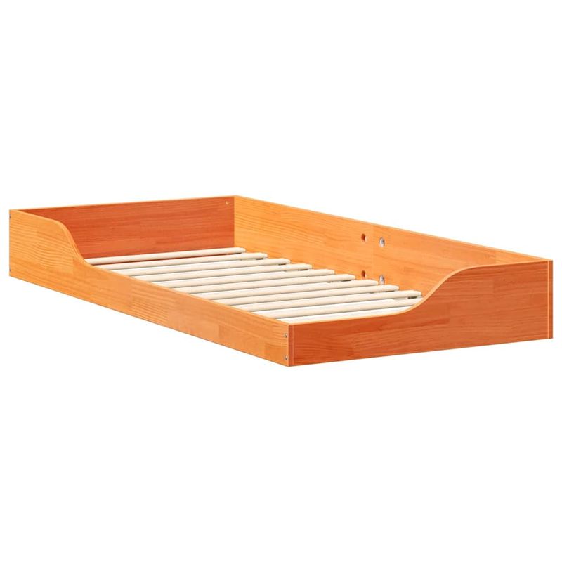 Casa si Gradina - Mobilier - Paturi si accesorii - Paturi - Cadru de pat de podea Maro ceruit 100 x 200 cm - Infinity.ro