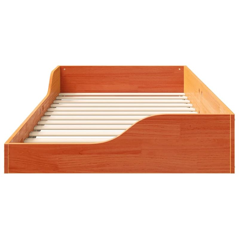Casa si Gradina - Mobilier - Paturi si accesorii - Paturi - Cadru de pat de podea Maro ceruit 100 x 200 cm - Infinity.ro