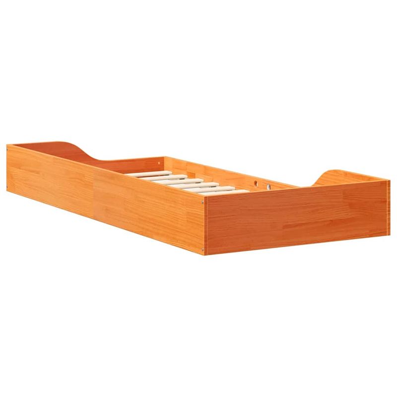 Casa si Gradina - Mobilier - Paturi si accesorii - Paturi - Cadru de pat de podea Maro ceruit 100 x 200 cm - Infinity.ro