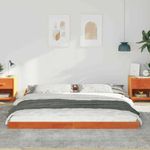 Casa si Gradina - Mobilier - Paturi si accesorii - Paturi - Cadru de pat Maro ceruit 180 x 200 cm Lemn masiv de pin - Infinity.ro