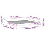 Casa si Gradina - Mobilier - Paturi si accesorii - Paturi - Cadru de pat Maro ceruit 180 x 200 cm Lemn masiv de pin - Infinity.ro