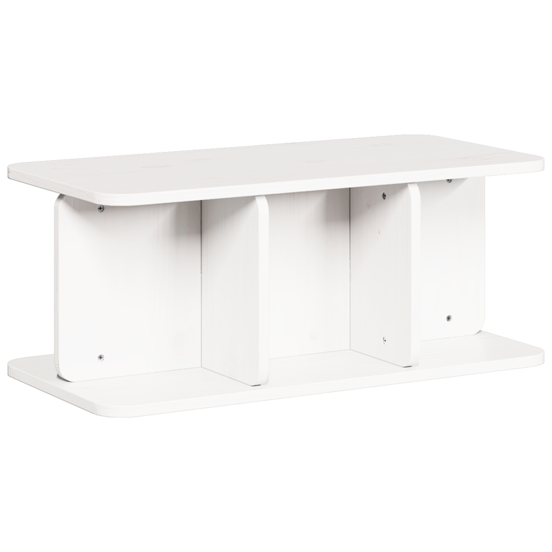 Casa si Gradina - Mobilier - Mese si birouri - Masute de cafea - Masa de cafea Alb 80 x 39.5 x 33.5 cm Lemn de brad solid - Infinity.ro