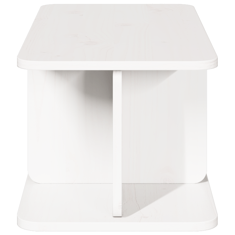 Casa si Gradina - Mobilier - Mese si birouri - Masute de cafea - Masa de cafea Alb 80 x 39.5 x 33.5 cm Lemn de brad solid - Infinity.ro