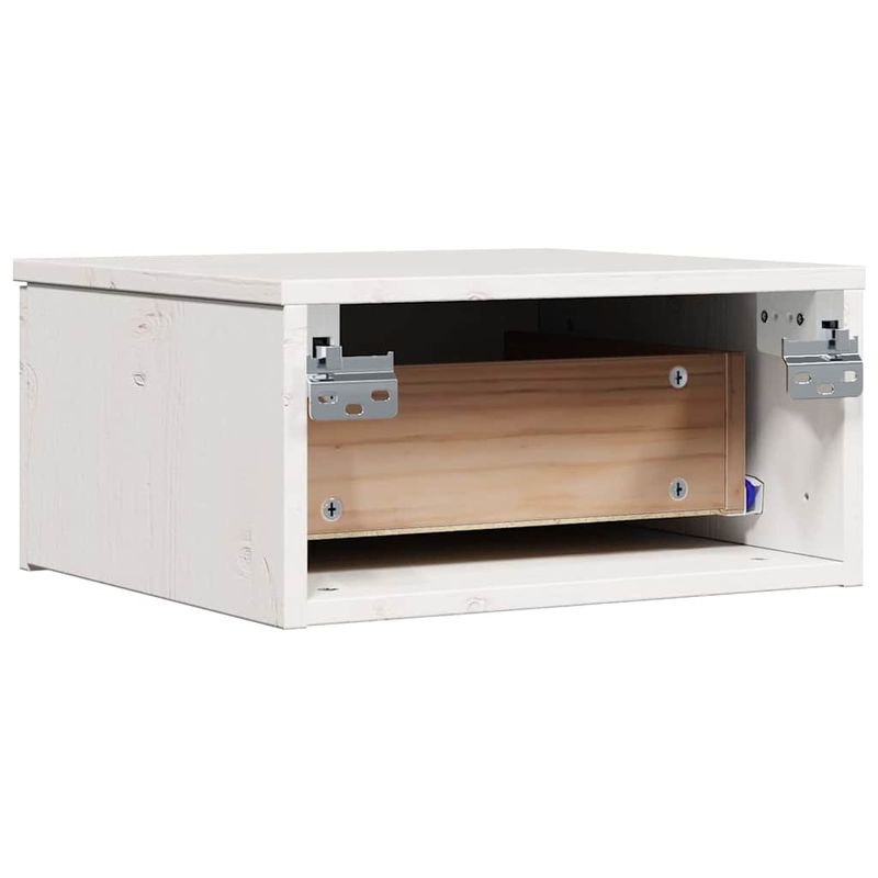 Casa si Gradina - Mobilier - Comode si corpuri - Noptiere - Noptiera Montata pe Perete cu sertar Pe perete Alb 37 x 35 x 18.5 cm - Infinity.ro