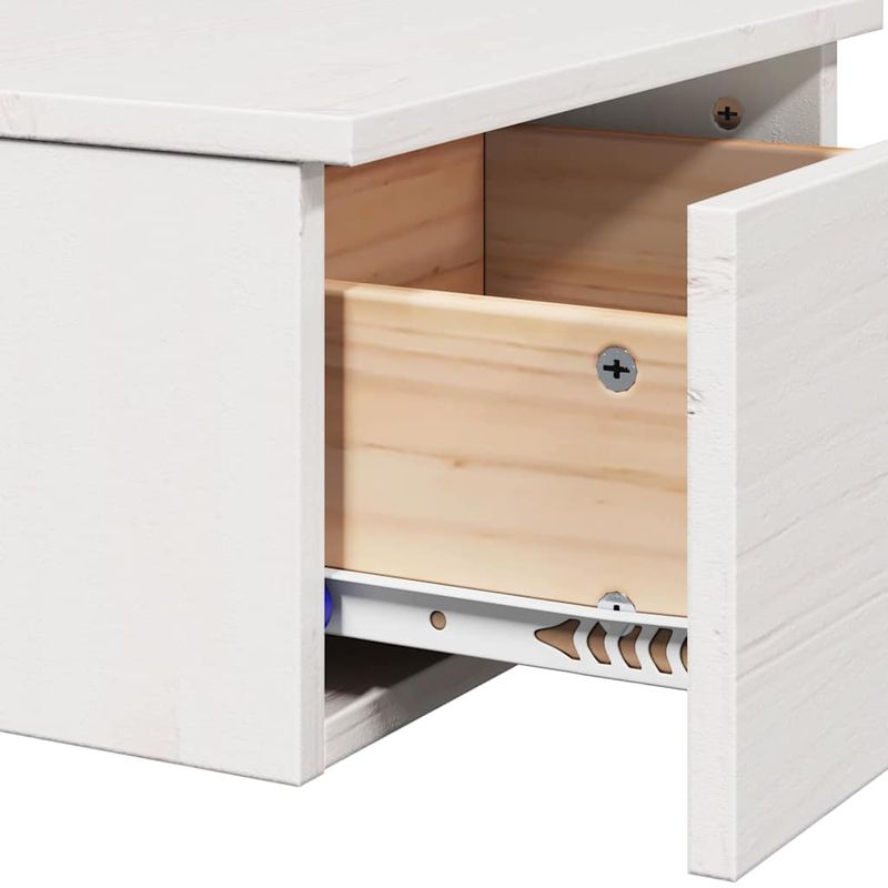 Casa si Gradina - Mobilier - Comode si corpuri - Noptiere - Noptiera Montata pe Perete cu sertar Pe perete Alb 37 x 35 x 18.5 cm - Infinity.ro