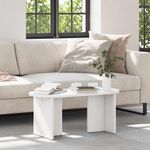 Casa si Gradina - Mobilier - Mese si birouri - Masute de cafea - Masa de cafea Alb 80 x 39.5 x 35 cm Lemn de brad solid - Infinity.ro