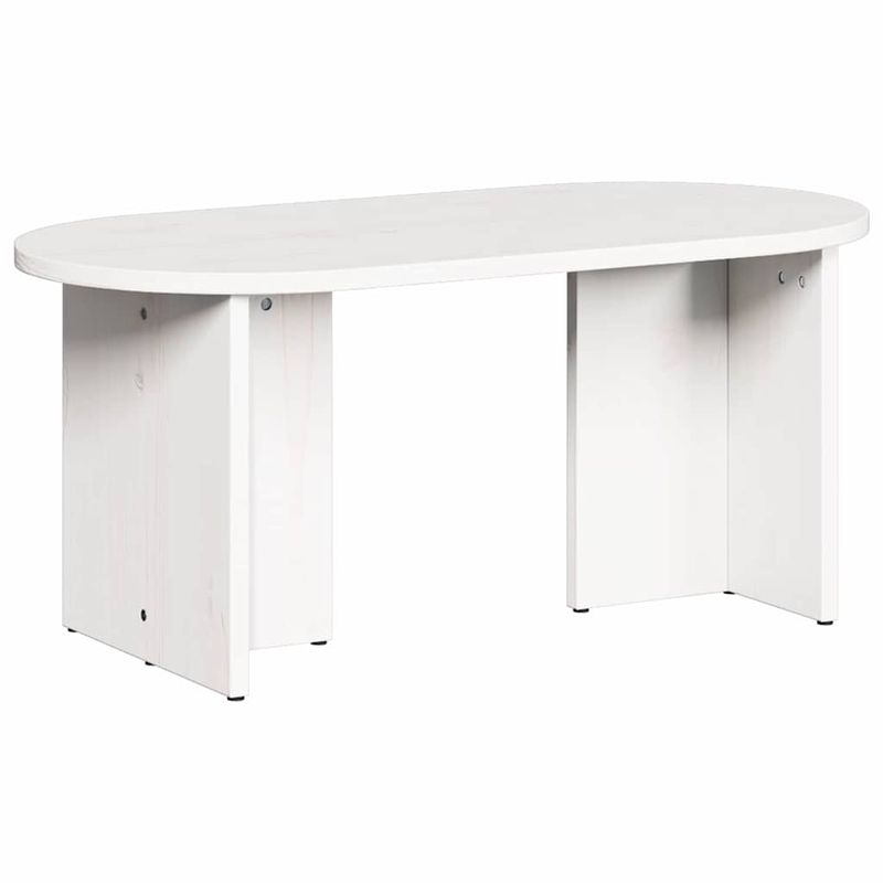Casa si Gradina - Mobilier - Mese si birouri - Masute de cafea - Masa de cafea Alb 80 x 39.5 x 35 cm Lemn de brad solid - Infinity.ro