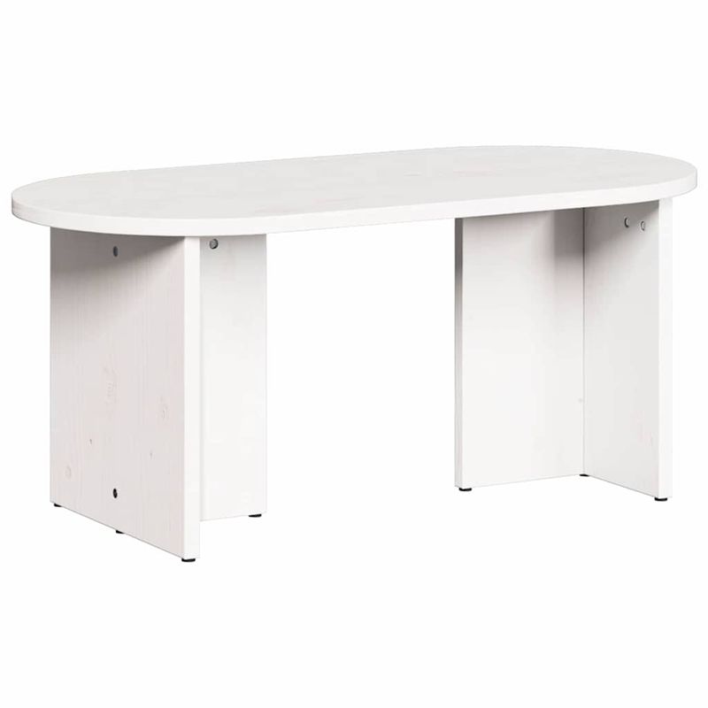 Casa si Gradina - Mobilier - Mese si birouri - Masute de cafea - Masa de cafea Alb 80 x 39.5 x 35 cm Lemn de brad solid - Infinity.ro
