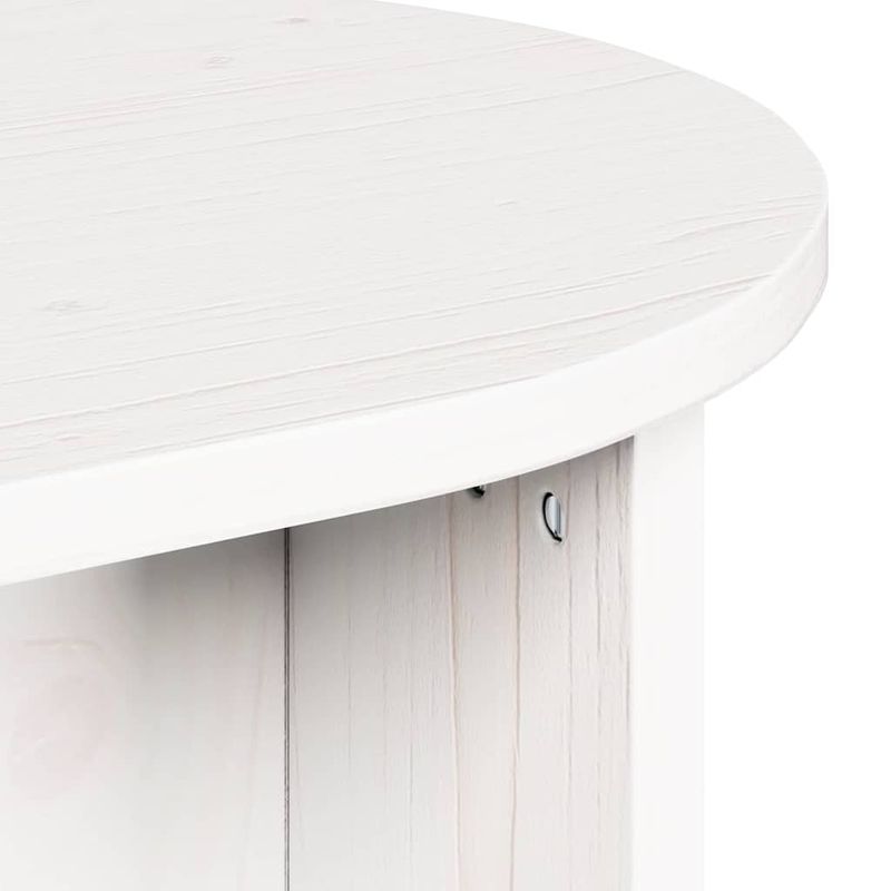 Casa si Gradina - Mobilier - Mese si birouri - Masute de cafea - Masa de cafea Alb 80 x 39.5 x 35 cm Lemn de brad solid - Infinity.ro