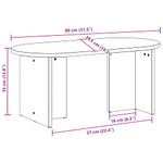 Casa si Gradina - Mobilier - Mese si birouri - Masute de cafea - Masa de cafea Alb 80 x 39.5 x 35 cm Lemn de brad solid - Infinity.ro