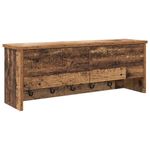 Casa si Gradina - Mobilier - Biblioteci si rafturi - Rafturi - Racator de paltoane montat pe perete Lemn vechi 80 x 20 x 30 cm - Infinity.ro