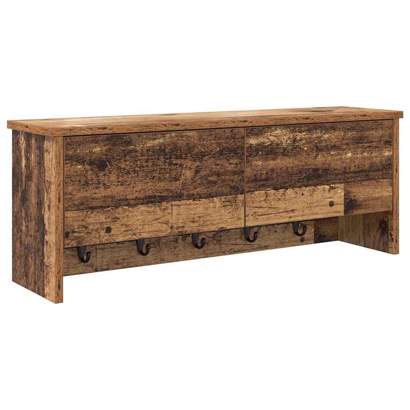 Casa si Gradina - Mobilier - Biblioteci si rafturi - Rafturi - Racator de paltoane montat pe perete Lemn vechi 80 x 20 x 30 cm - Infinity.ro