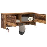 Casa si Gradina - Mobilier - Biblioteci si rafturi - Rafturi - Racator de paltoane montat pe perete Lemn vechi 80 x 20 x 30 cm - Infinity.ro