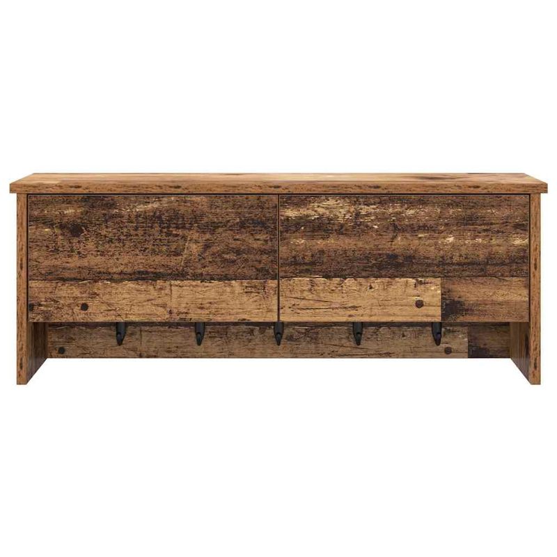 Casa si Gradina - Mobilier - Biblioteci si rafturi - Rafturi - Racator de paltoane montat pe perete Lemn vechi 80 x 20 x 30 cm - Infinity.ro
