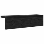 Casa si Gradina - Mobilier - Biblioteci si rafturi - Rafturi - Racator de paltoane montat pe perete cu raft Pe perete Stejar negru - Infinity.ro