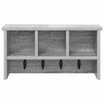 Casa si Gradina - Mobilier - Biblioteci si rafturi - Rafturi - Racator de paltoane montat pe perete sonoma gri 50 x 16 x 26 cm - Infinity.ro