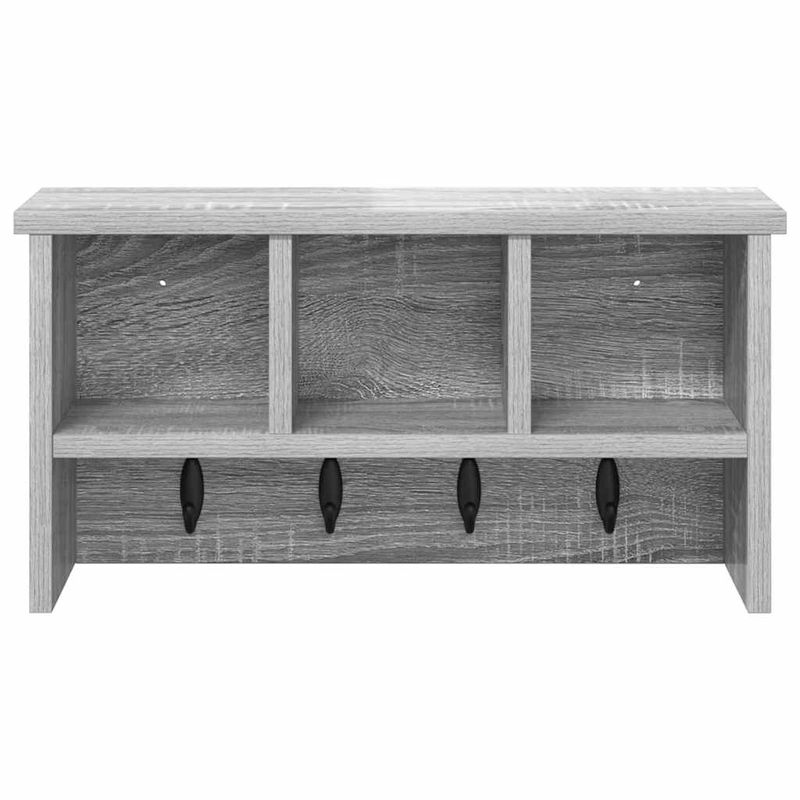 Casa si Gradina - Mobilier - Biblioteci si rafturi - Rafturi - Racator de paltoane montat pe perete sonoma gri 50 x 16 x 26 cm - Infinity.ro