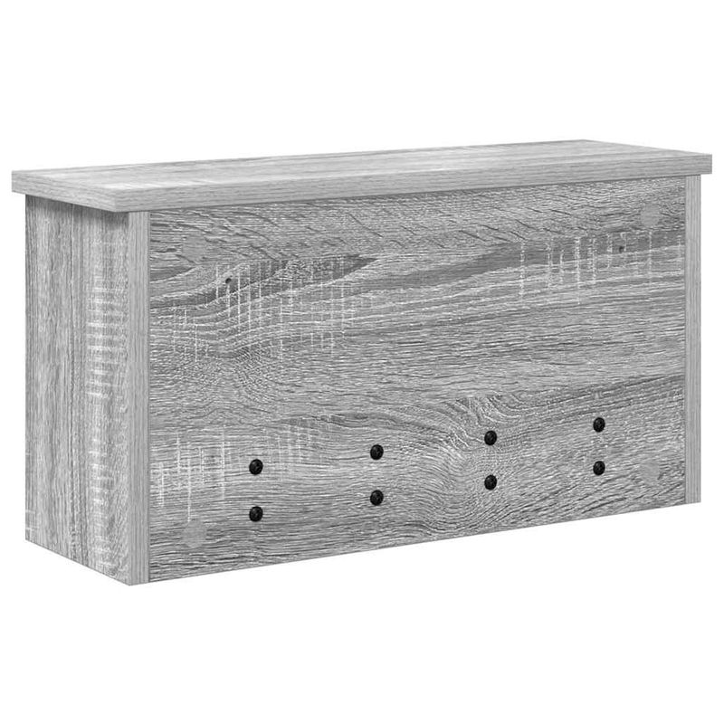 Casa si Gradina - Mobilier - Biblioteci si rafturi - Rafturi - Racator de paltoane montat pe perete sonoma gri 50 x 16 x 26 cm - Infinity.ro