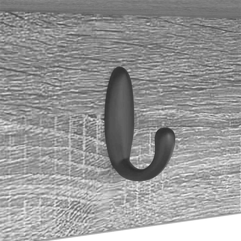 Casa si Gradina - Mobilier - Biblioteci si rafturi - Rafturi - Racator de paltoane montat pe perete sonoma gri 50 x 16 x 26 cm - Infinity.ro