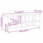 Casa si Gradina - Mobilier - Biblioteci si rafturi - Rafturi - Racator de paltoane montat pe perete cu raft Pe perete Stejar sonoma - Infinity.ro