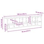 Casa si Gradina - Mobilier - Biblioteci si rafturi - Rafturi - Racator de paltoane montat pe perete cu raft Pe perete stejar artizanal - Infinity.ro