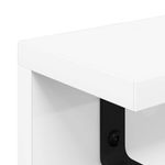 Casa si Gradina - Mobilier - Biblioteci si rafturi - Rafturi - Racator de paltoane montat pe perete Alb 60 x 10.5 x 10.5 cm - Infinity.ro