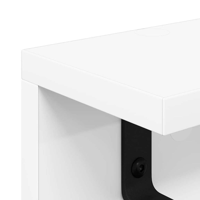 Casa si Gradina - Mobilier - Biblioteci si rafturi - Rafturi - Racator de paltoane montat pe perete Alb 60 x 10.5 x 10.5 cm - Infinity.ro