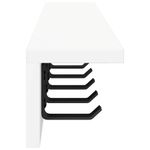 Casa si Gradina - Mobilier - Biblioteci si rafturi - Rafturi - Racator de paltoane montat pe perete Alb 80 x 10.5 x 10.5 cm - Infinity.ro