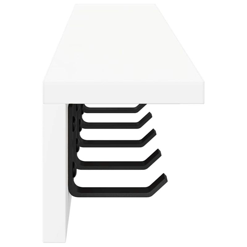Casa si Gradina - Mobilier - Biblioteci si rafturi - Rafturi - Racator de paltoane montat pe perete Alb 80 x 10.5 x 10.5 cm - Infinity.ro