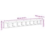 Casa si Gradina - Mobilier - Biblioteci si rafturi - Rafturi - Racator de paltoane montat pe perete cu raft Pe perete Stejar negru - Infinity.ro