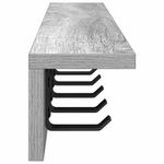 Casa si Gradina - Mobilier - Biblioteci si rafturi - Rafturi - Racator de paltoane montat pe perete cu raft Pe perete sonoma gri - Infinity.ro