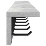 Casa si Gradina - Mobilier - Biblioteci si rafturi - Rafturi - Racator de paltoane montat pe perete cu raft Pe perete Gri beton - Infinity.ro