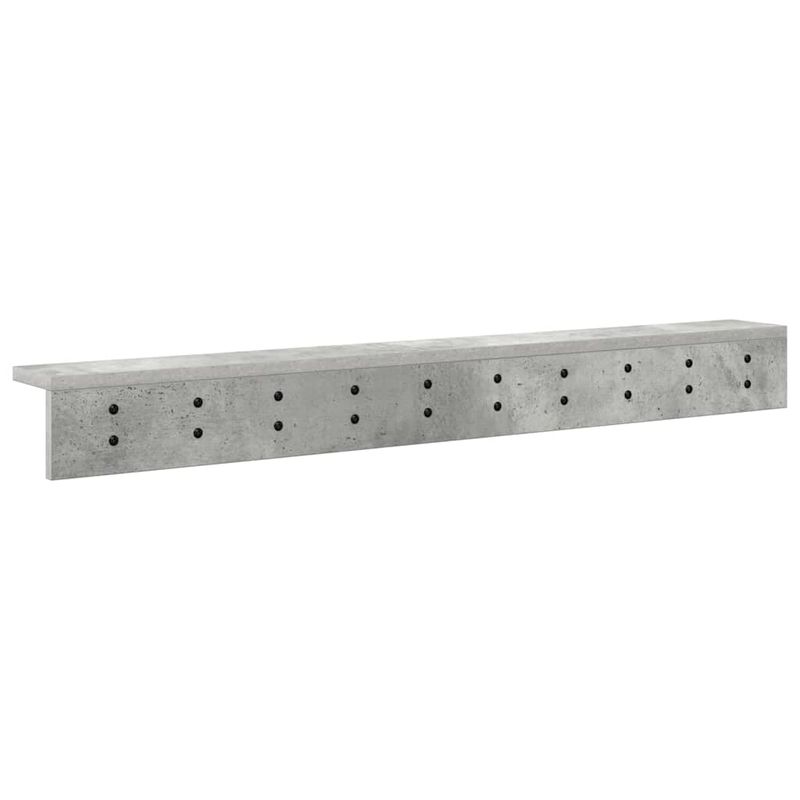 Casa si Gradina - Mobilier - Biblioteci si rafturi - Rafturi - Racator de paltoane montat pe perete cu raft Pe perete Gri beton - Infinity.ro
