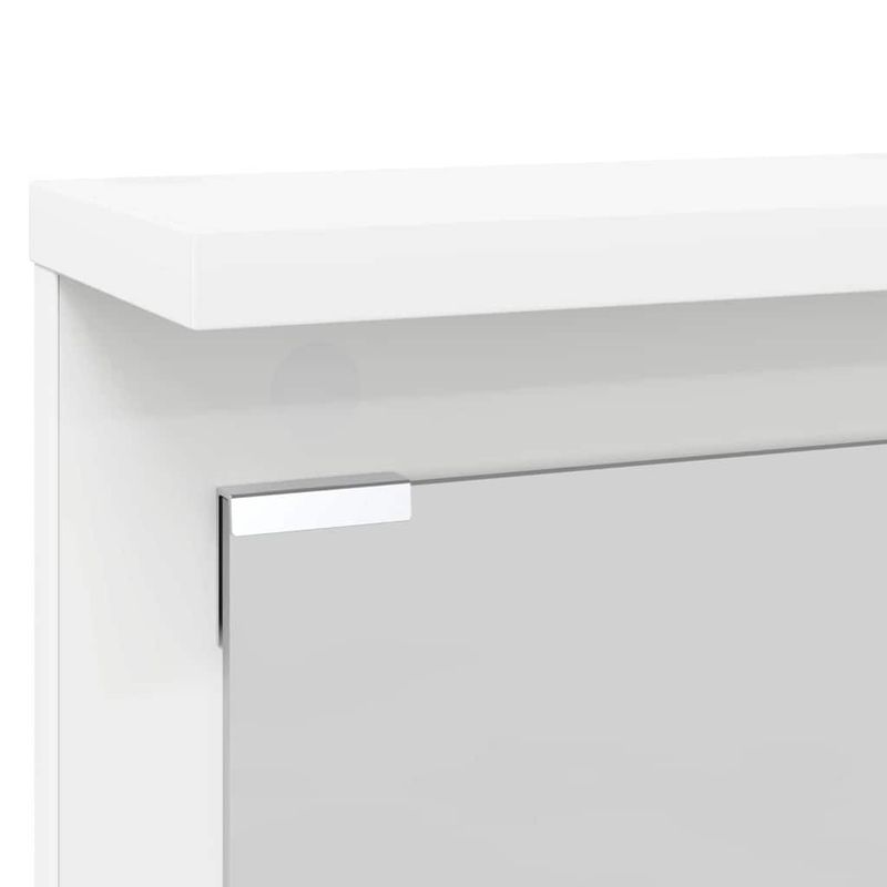 Casa si Gradina - Mobilier - Biblioteci si rafturi - Rafturi - Racator de paltoane montat pe perete Alb 84 x 10 x 80 cm - Infinity.ro