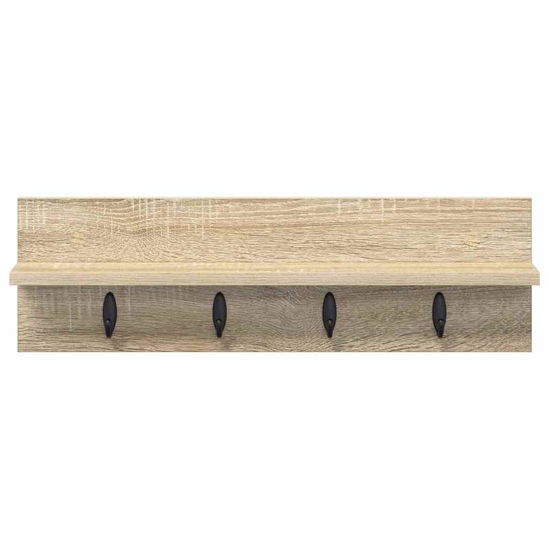Casa si Gradina - Mobilier - Biblioteci si rafturi - Rafturi - Racator de paltoane montat pe perete cu raft Pe perete Stejar sonoma - Infinity.ro