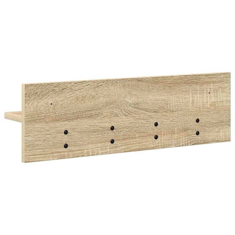 Casa si Gradina - Mobilier - Biblioteci si rafturi - Rafturi - Racator de paltoane montat pe perete cu raft Pe perete Stejar sonoma - Infinity.ro