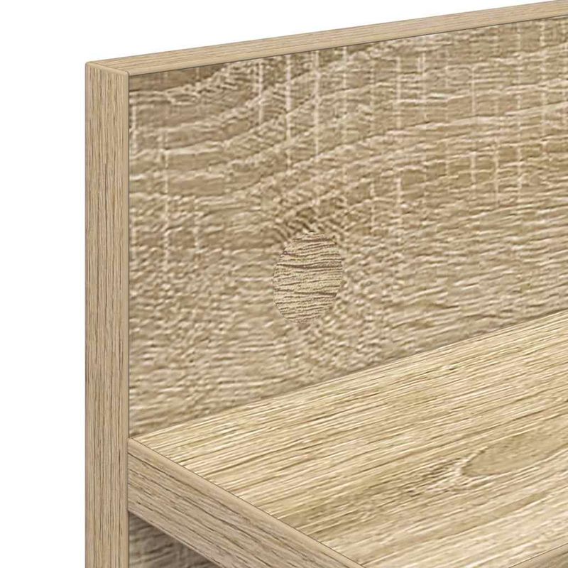 Casa si Gradina - Mobilier - Biblioteci si rafturi - Rafturi - Racator de paltoane montat pe perete cu raft Pe perete Stejar sonoma - Infinity.ro