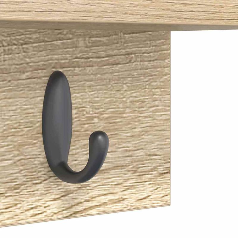 Casa si Gradina - Mobilier - Biblioteci si rafturi - Rafturi - Racator de paltoane montat pe perete cu raft Pe perete Stejar sonoma - Infinity.ro