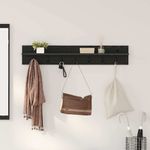 Casa si Gradina - Mobilier - Biblioteci si rafturi - Rafturi - Racator de paltoane montat pe perete cu raft Pe perete Stejar negru - Infinity.ro