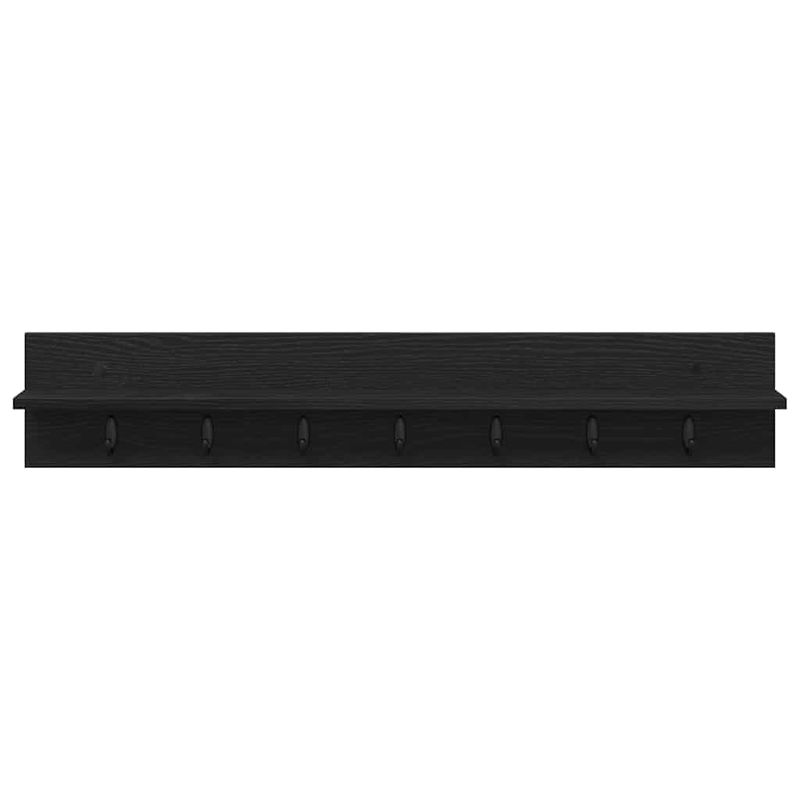 Casa si Gradina - Mobilier - Biblioteci si rafturi - Rafturi - Racator de paltoane montat pe perete cu raft Pe perete Stejar negru - Infinity.ro