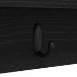 Casa si Gradina - Mobilier - Biblioteci si rafturi - Rafturi - Racator de paltoane montat pe perete cu raft Pe perete Stejar negru - Infinity.ro