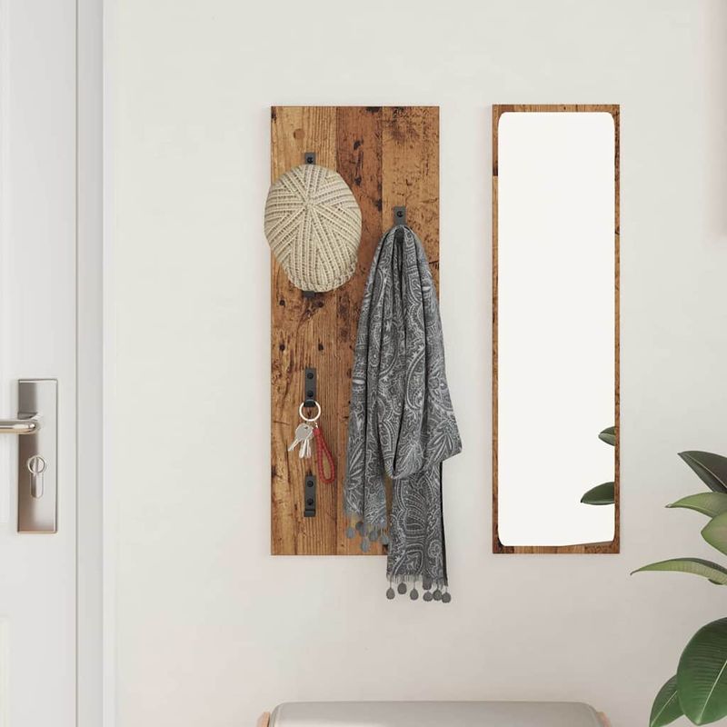 Casa si Gradina - Mobilier - Biblioteci si rafturi - Rafturi - Racator de paltoane montat pe perete Pe perete Lemn vechi - Infinity.ro