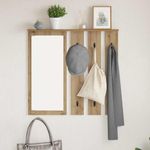 Casa si Gradina - Mobilier - Biblioteci si rafturi - Rafturi - Racator de paltoane montat pe perete cu raft Pe perete stejar artizanal - Infinity.ro