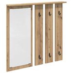 Casa si Gradina - Mobilier - Biblioteci si rafturi - Rafturi - Racator de paltoane montat pe perete cu raft Pe perete stejar artizanal - Infinity.ro