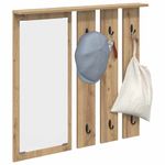 Casa si Gradina - Mobilier - Biblioteci si rafturi - Rafturi - Racator de paltoane montat pe perete cu raft Pe perete stejar artizanal - Infinity.ro