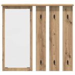 Casa si Gradina - Mobilier - Biblioteci si rafturi - Rafturi - Racator de paltoane montat pe perete cu raft Pe perete stejar artizanal - Infinity.ro