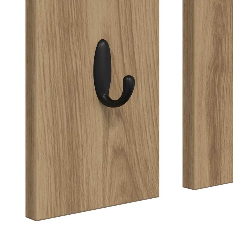 Casa si Gradina - Mobilier - Biblioteci si rafturi - Rafturi - Racator de paltoane montat pe perete cu raft Pe perete stejar artizanal - Infinity.ro