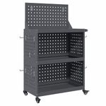 Casa si Gradina - Constructii - Depozitare, transport si protectie - Organizatoare si cutii scule - Carucior pentru unelte cu raft cu roata cu depozitare Manual Antracit 65 x 35 x 111 cm - Infinity.ro