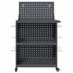 Casa si Gradina - Constructii - Depozitare, transport si protectie - Organizatoare si cutii scule - Carucior pentru unelte cu raft cu roata cu depozitare Manual Antracit 65 x 35 x 111 cm - Infinity.ro
