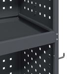 Casa si Gradina - Constructii - Depozitare, transport si protectie - Organizatoare si cutii scule - Carucior pentru unelte cu raft cu roata cu depozitare Manual Antracit 65 x 35 x 111 cm - Infinity.ro